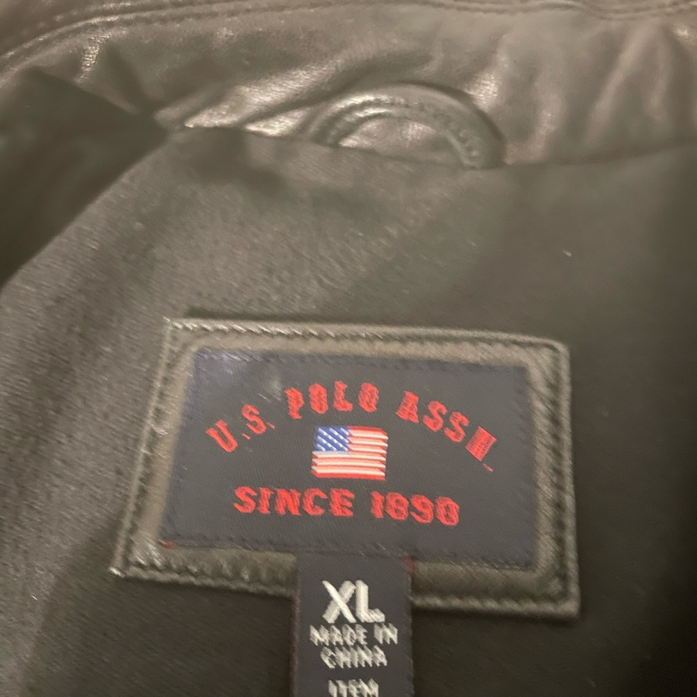 Men’s US Polo Assn leather jacket - Picture 3 of 4